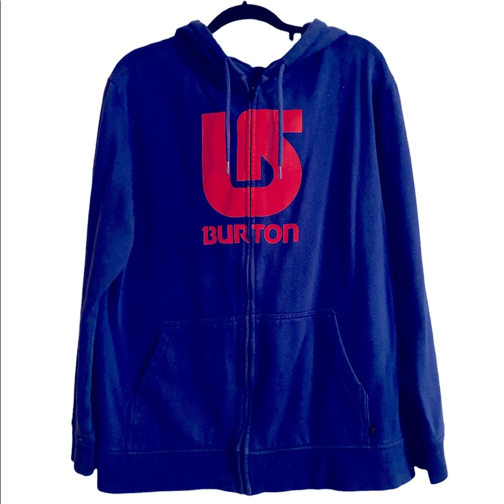 Burton Blue zip up hoodie